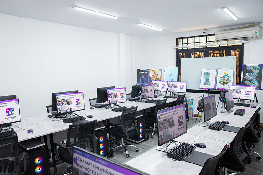 cơ sở vật chất khóa học mỹ thuật đa phương tiện 03