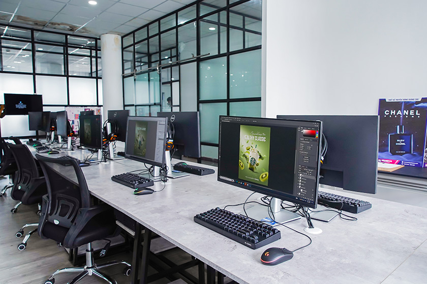 cơ sở vật chất khóa học mỹ thuật đa phương tiện 06