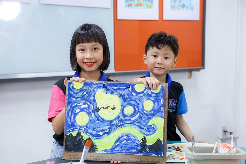 dạy vẽ cho bé tại á âu
